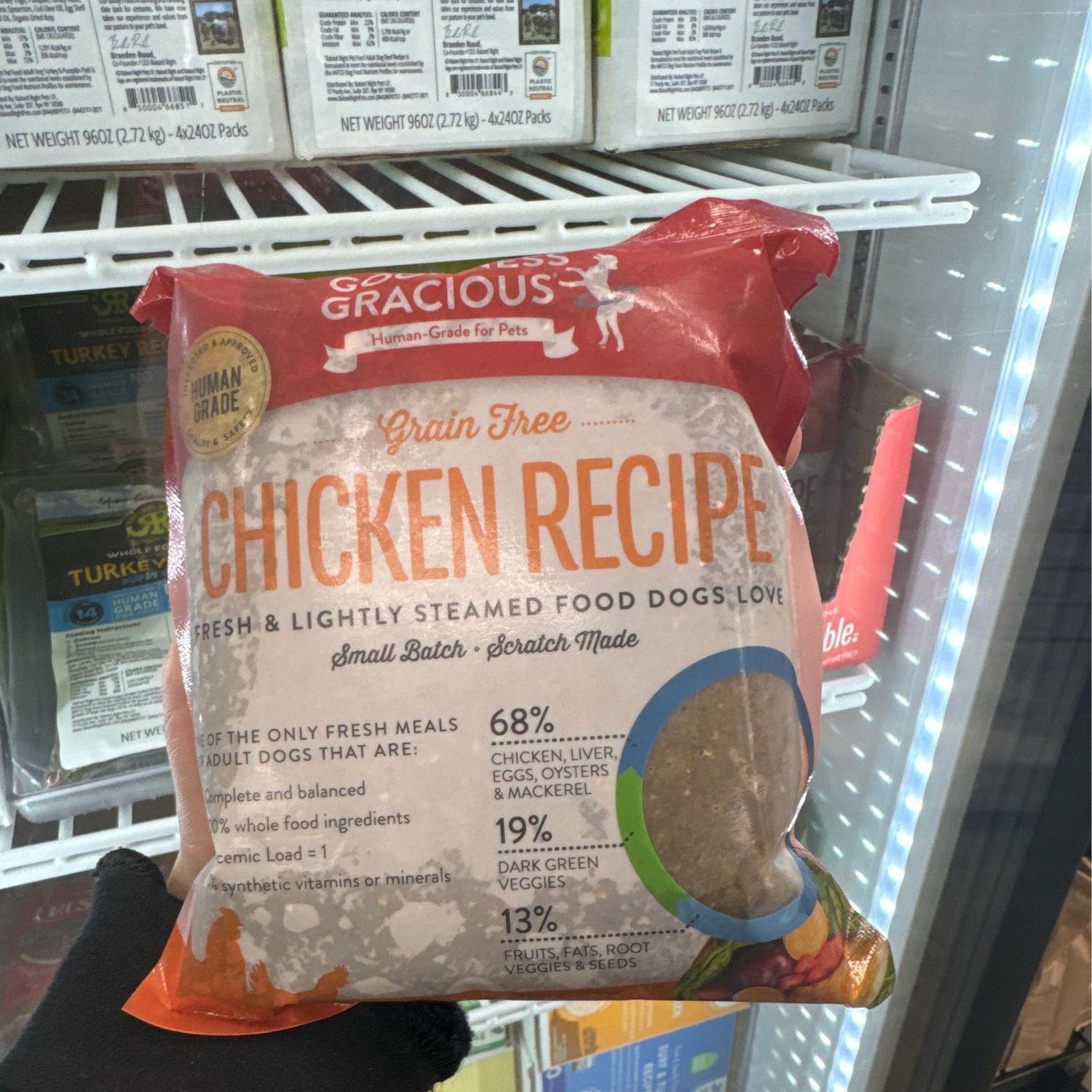 Goodness Gracious Gently Cooked Grain Free Chicken Recipe for Dogs 16oz