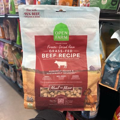 Open Farm  Freeze Dried Raw Morsels Beef 22oz