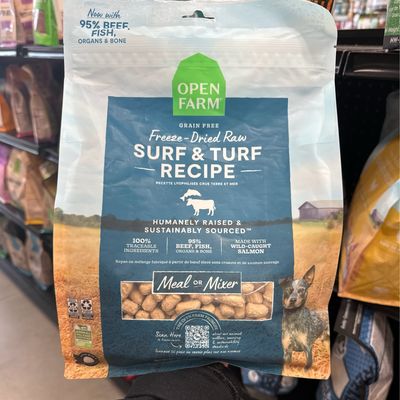 Open Farm  Freeze Dried Raw Patties Surf &amp; Turf 22oz