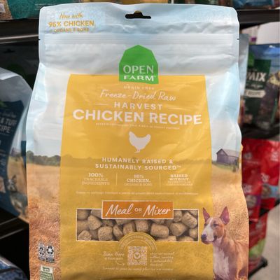 Open Farm Dog Freeze Dried Raw Morsels Harvest Chicken 22oz