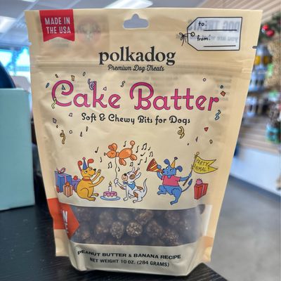 Polkadog Cake Batter Soft and Chewy Bits for Dogs 10oz