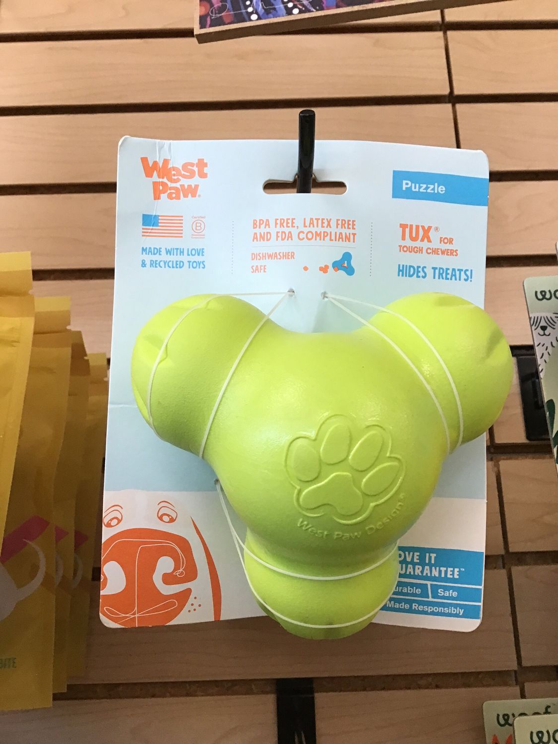 West Paw Tux Toy Large Granny Smith