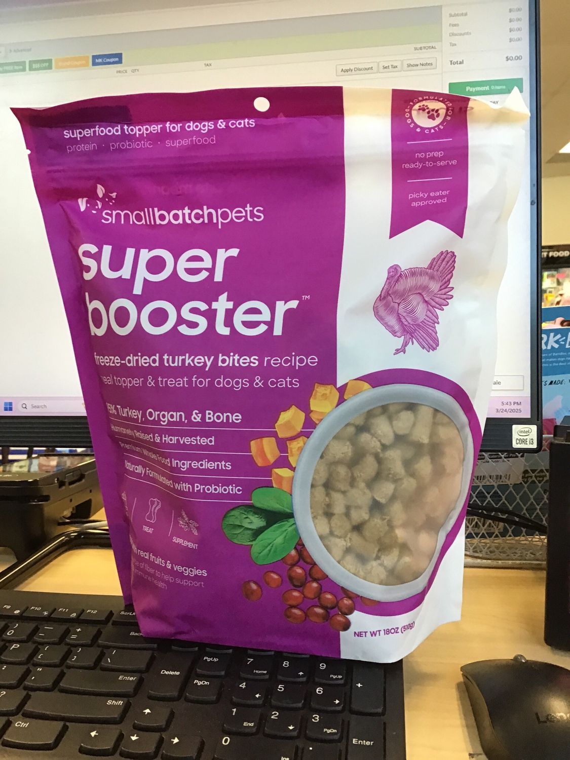 Small Batch Dog Cat Freeze Dried Super booster Turkey 18oz