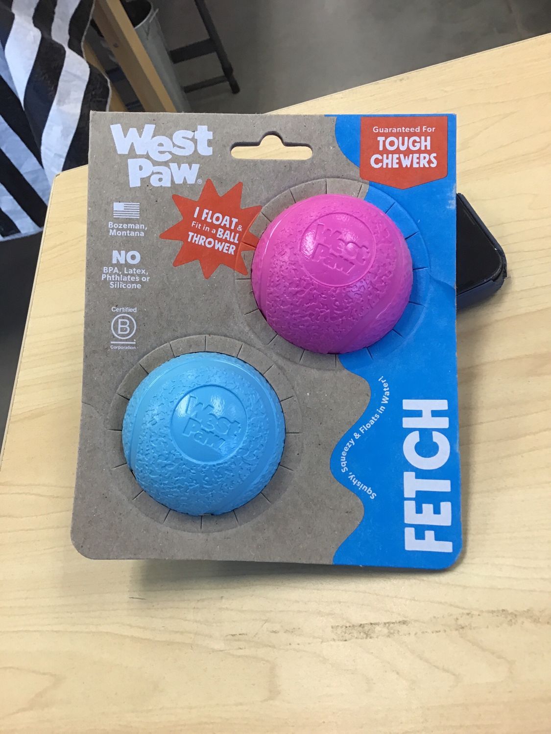 West Paw Boundr Small Hot Pink/aqua