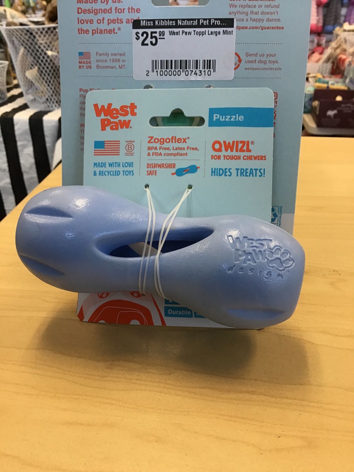 West Paw Qwizl Small Perlwinkle