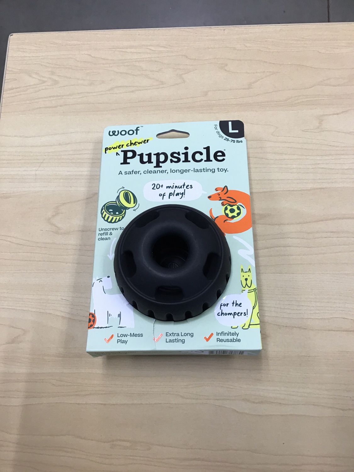 Woof Dog Pupsicle Power Chewer Lg