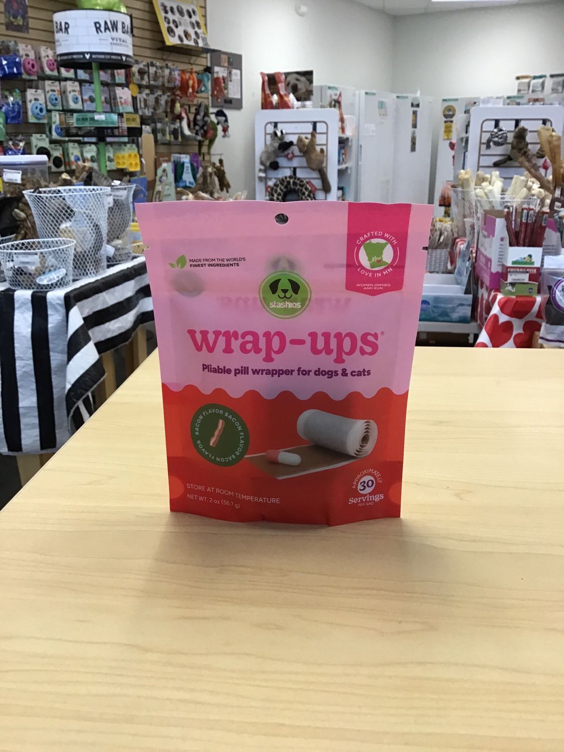 Pillstashios Dog/cat Wrap Up Bacon 3ct