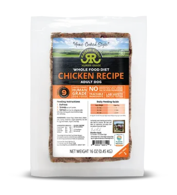 Raised Right Dog Frozen Adult Chicken 16oz