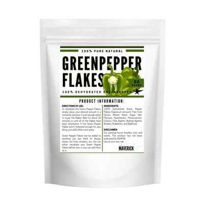Green Pepper Flakes - 50g
