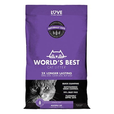Worlds Best Litter Purple 15#