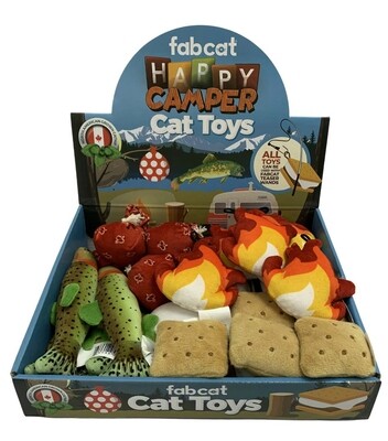 FabCat Happy Camper Catnip Toy
