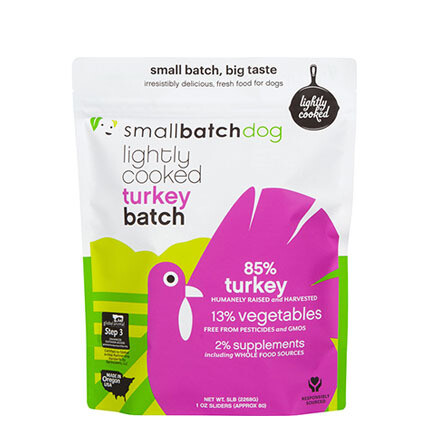Small Batch FRZ Dog Cooked Turkey 2#