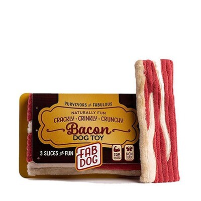 FabDog Foodie Bacon Toy