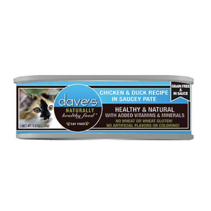 Daves Cat Saucey Pate Chicken Duck 5oz