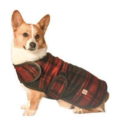 Chilly Dog Coat Red Plaid XL
