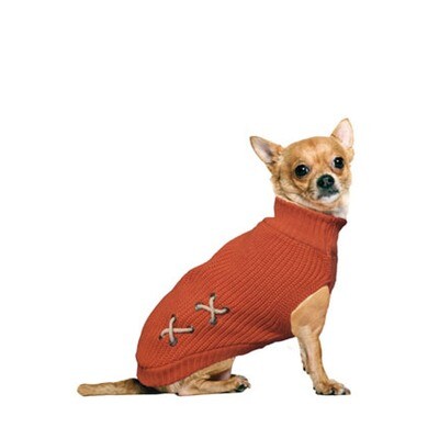 Fashion Pet Sweater Criss Cross Coral XL