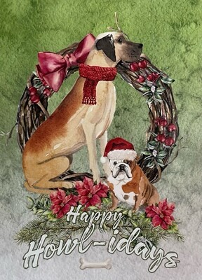 AARF Dogs Wreath Card
