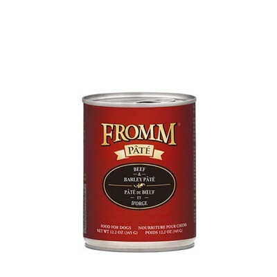 Fromm Dog Pate Beef Barley 12oz
