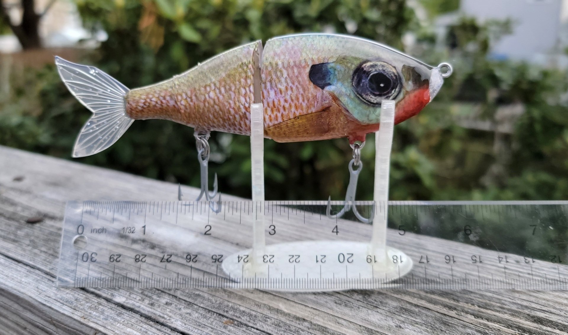 Baby Pumpkinseed, Lunker Bass Swim Bait, 6 in, 2.1 oz