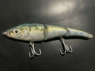 Natural Herring Large Jointed Swim Bait, 9 in, 4.5 oz.