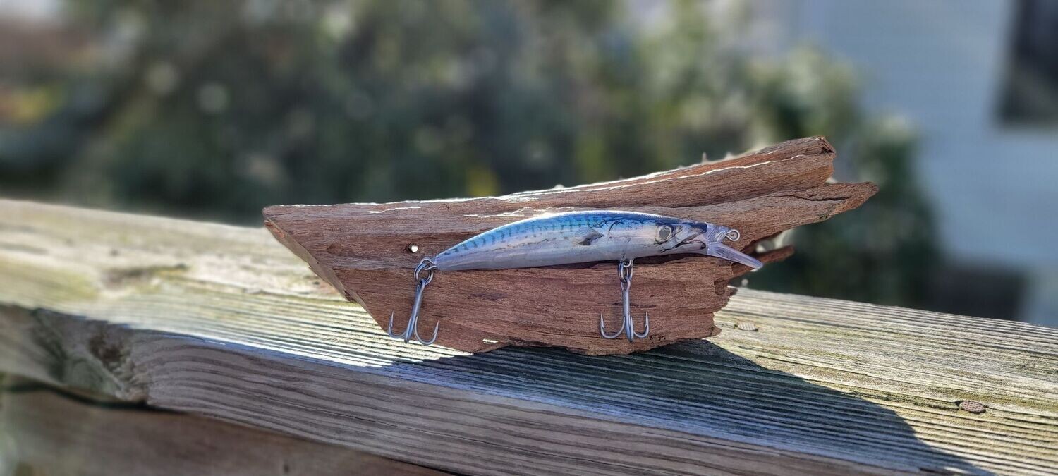 Baby Foil Tinker Mackerel Casting Swim Bait, 4.75 in, .95 oz, Slow Sink.