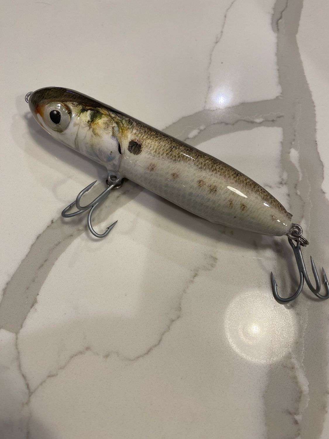 Pogie "Bunker" Floating Top Water  Spook Bait, 7 in, 3.10 oz.