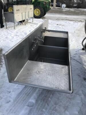 2 Compartment Wash Sink - #2679