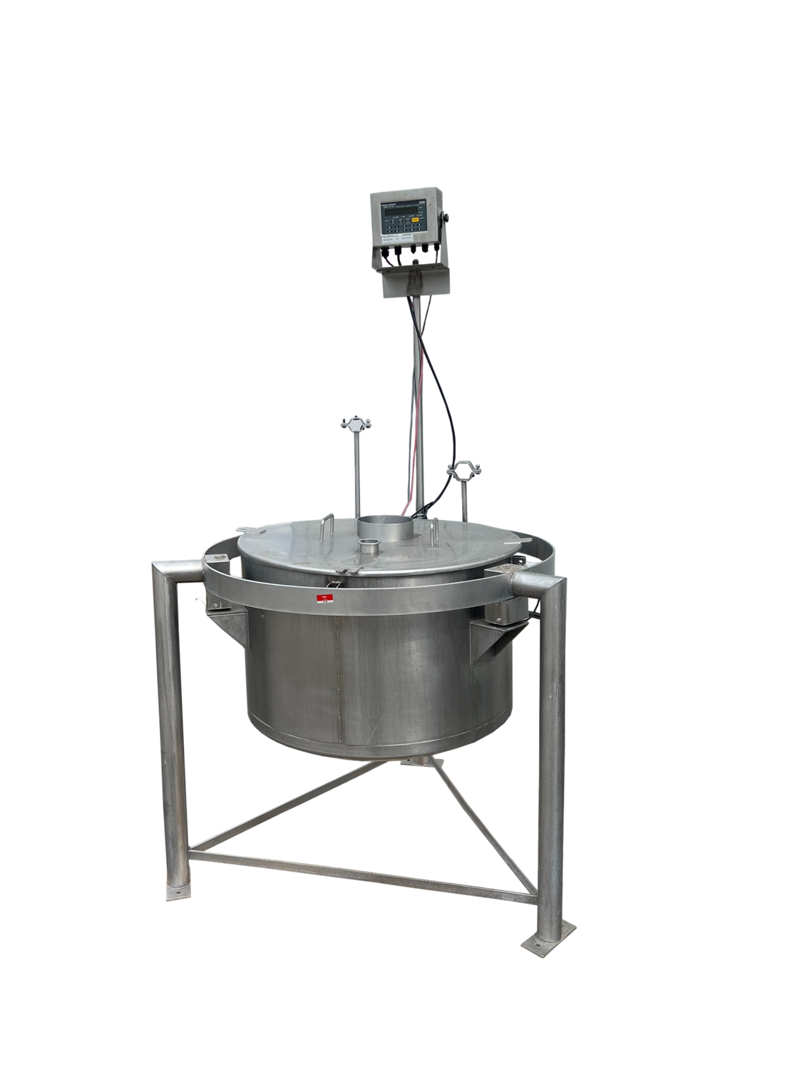 Used Stainless Tank with Scale - # 3736 Used Stainless Tank with Scale - # 3736