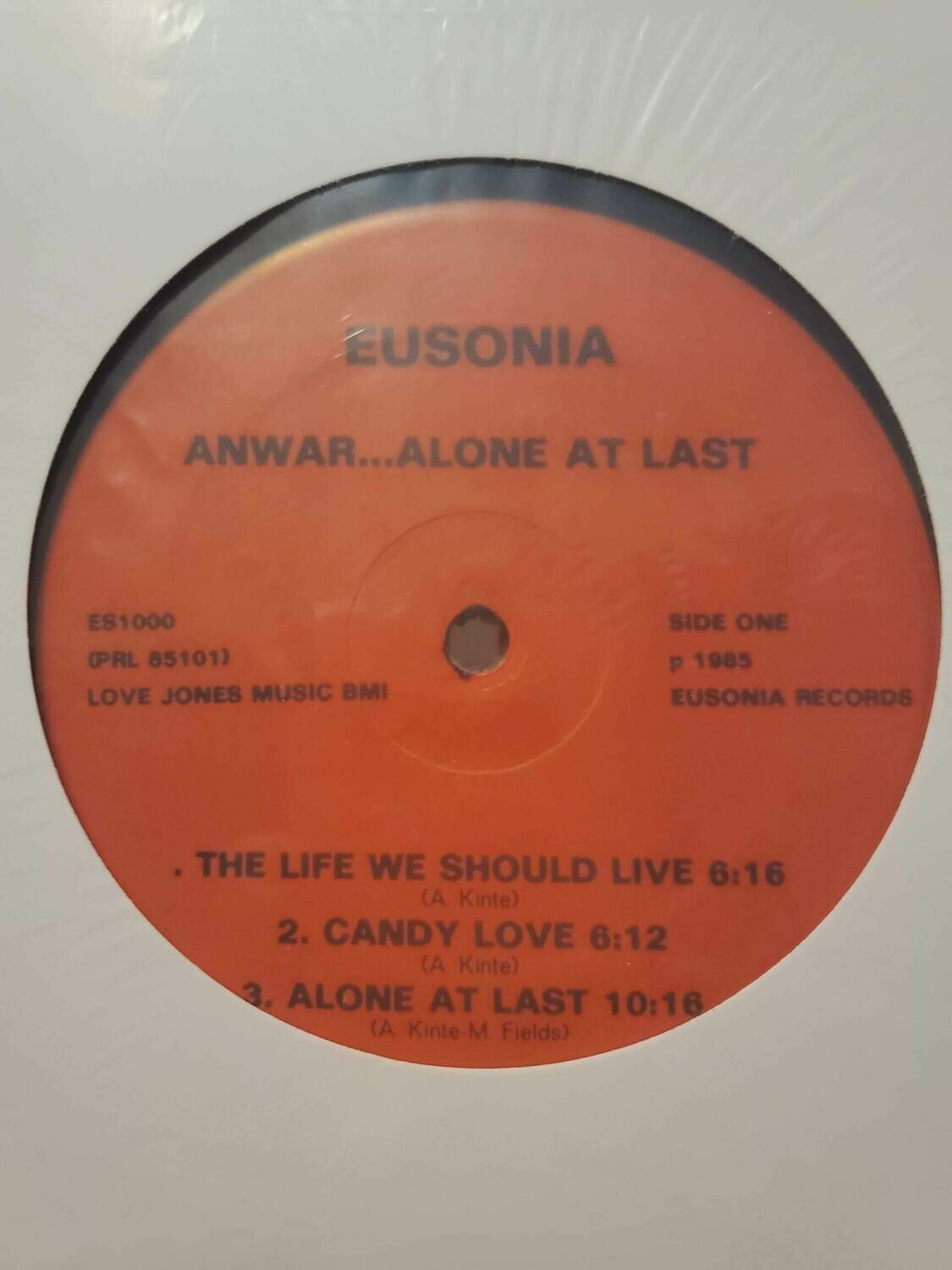 ALONE AT LAST Vinyl LP​  by: ANWAR (1 Count)