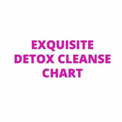 EXQUISITE DETOX CLEANSE CHART