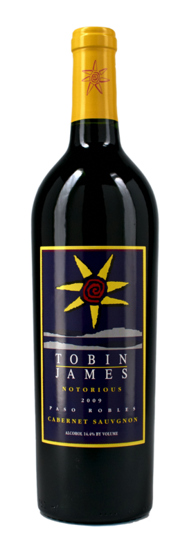 2020
 Tobin James Notorious Cabernet Sauvignon - Paso Robles California - 12btls x 750ml