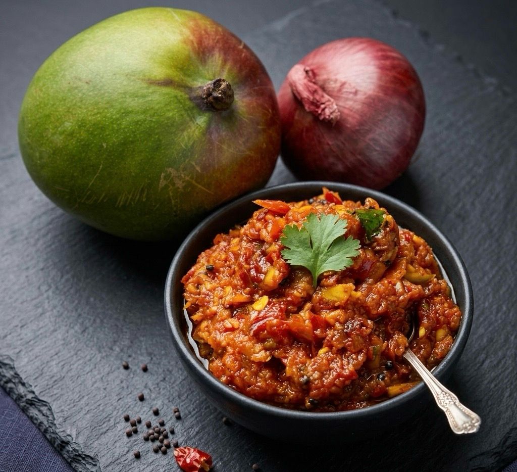 Kanda Kairi (Raw Mango And Onion) Chutney