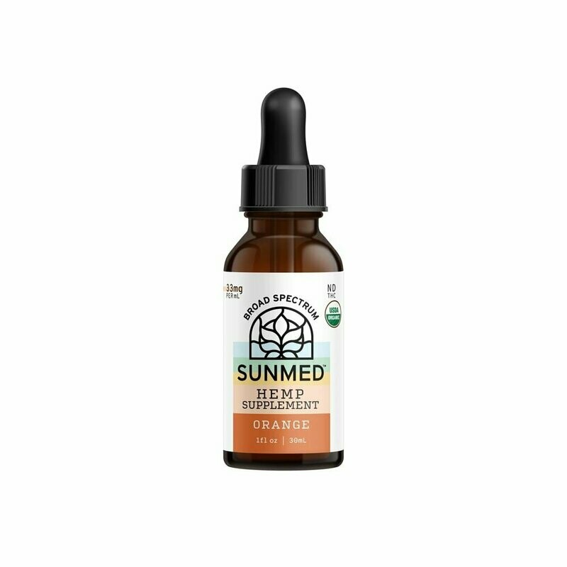 Broad Spectrum Organic CBD 1000mg Orange Tincture