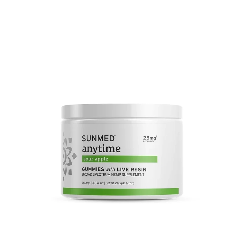 Broad Spectrum Anytime Gummies Sour Apple