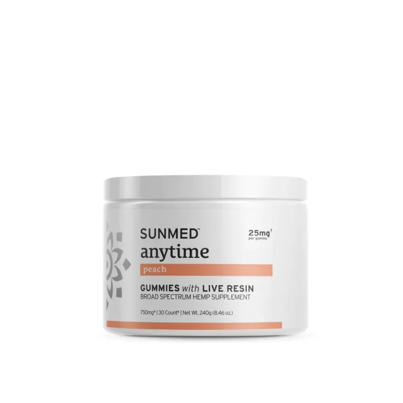 Broad Spectrum Anytime Gummies Peach Broad Spectrum Anytime Gummies Peach