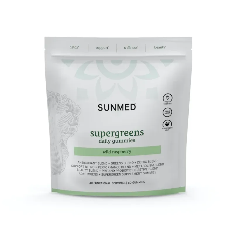 Supergreens daily gummies Wild Raspberry
