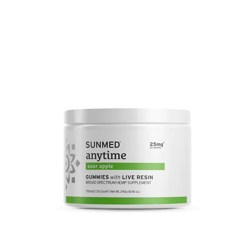 Broad Spectrum Anytime Gummies Sour Apple Broad Spectrum Anytime Gummies Sour Apple