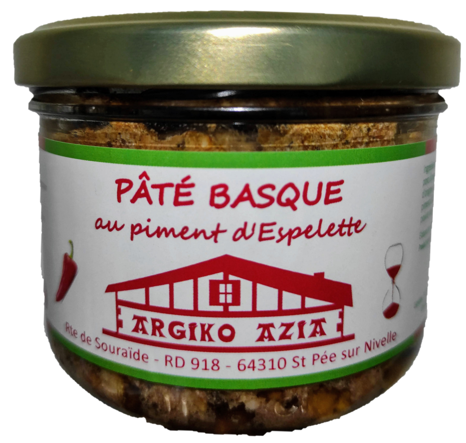 Pâté basque au Piment d'Espelette AOP - Pot de 180 g