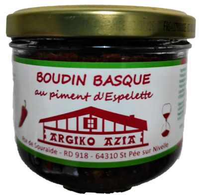 Boudin basque au Piment d'Espelette AOP - Pot de 180 g