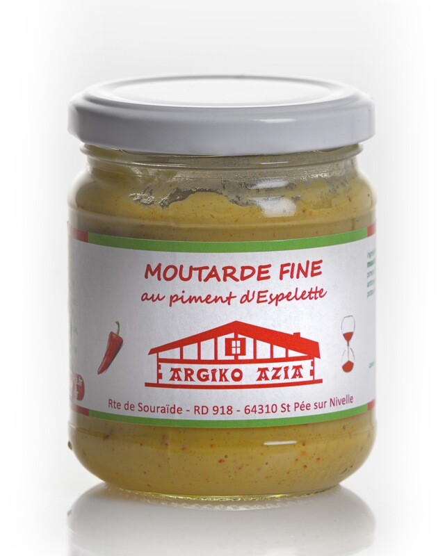 Moutarde fine au piment d'Espelette AOP