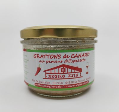 Grattons de canard au piment d'Espelette AOP
