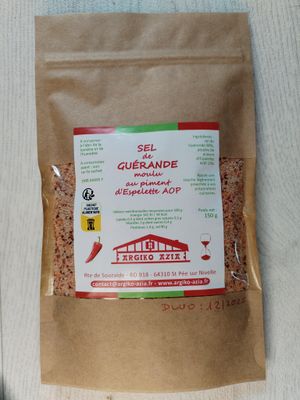 Sel de Guérande moulu au piment d'Espelette AOP
