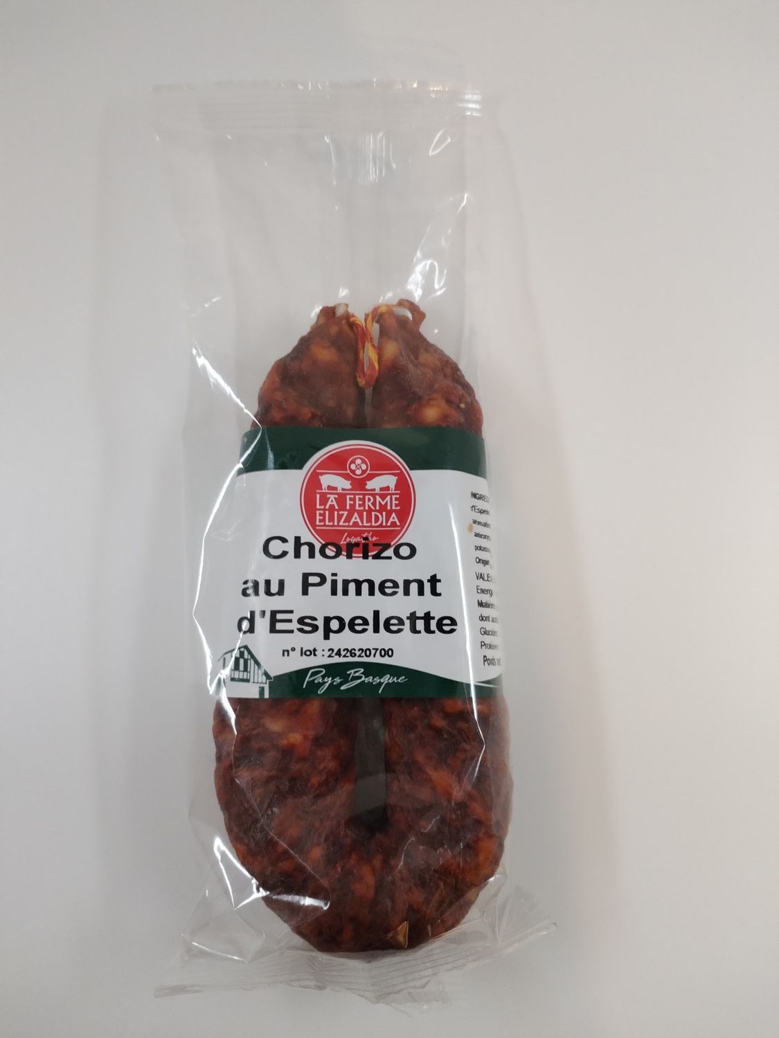 Chorizo au Piment d'Espelette