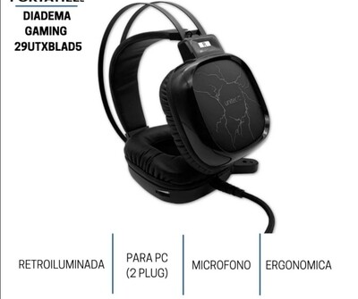 Diademas gaming headphone unitec