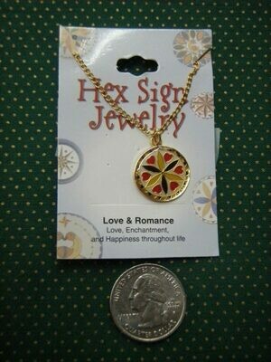 Love & Romance gold colored necklace