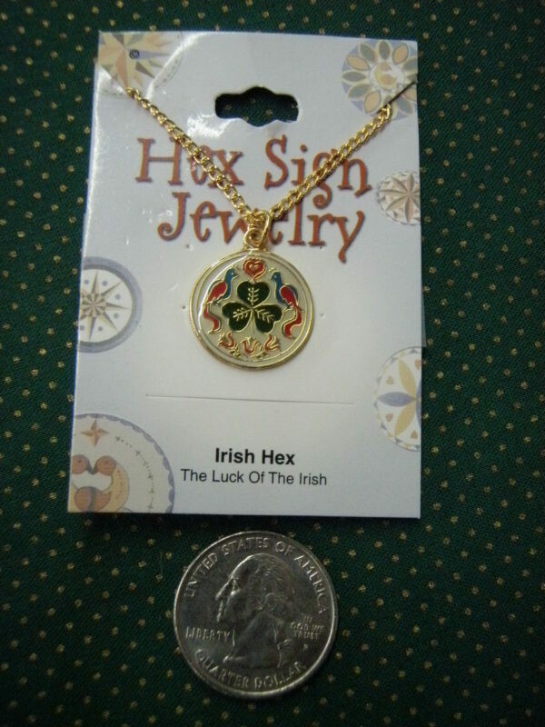 ​Irish hex gold colored necklace