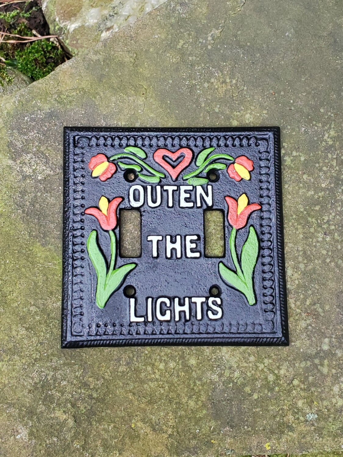 Outen the Light Switch Plate (Double)