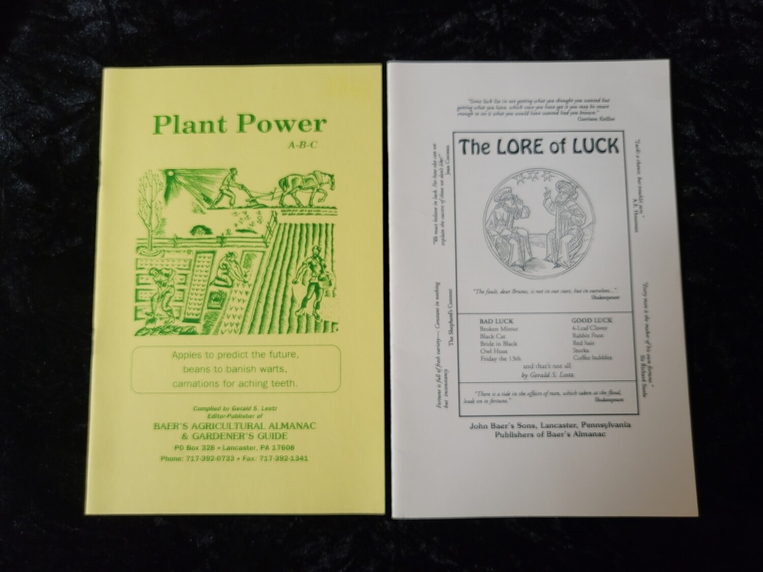Plant Power and The Lore of Luck book set