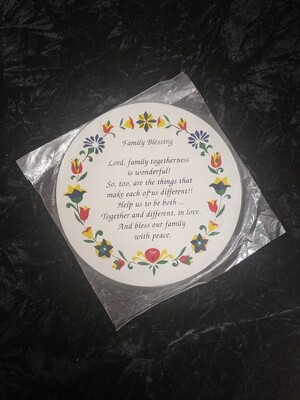 Vintage Family Blessing hex sign