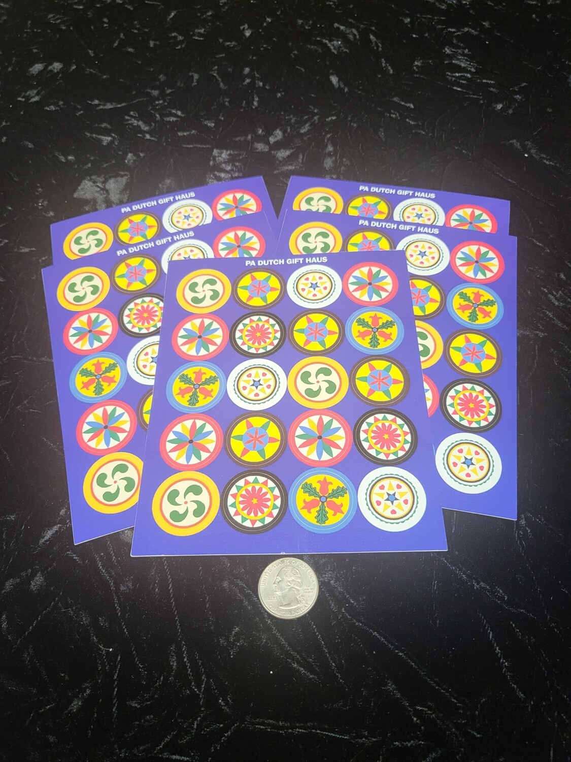 Set of 20 1" Hex Sign Stickers  (5 Sheets)